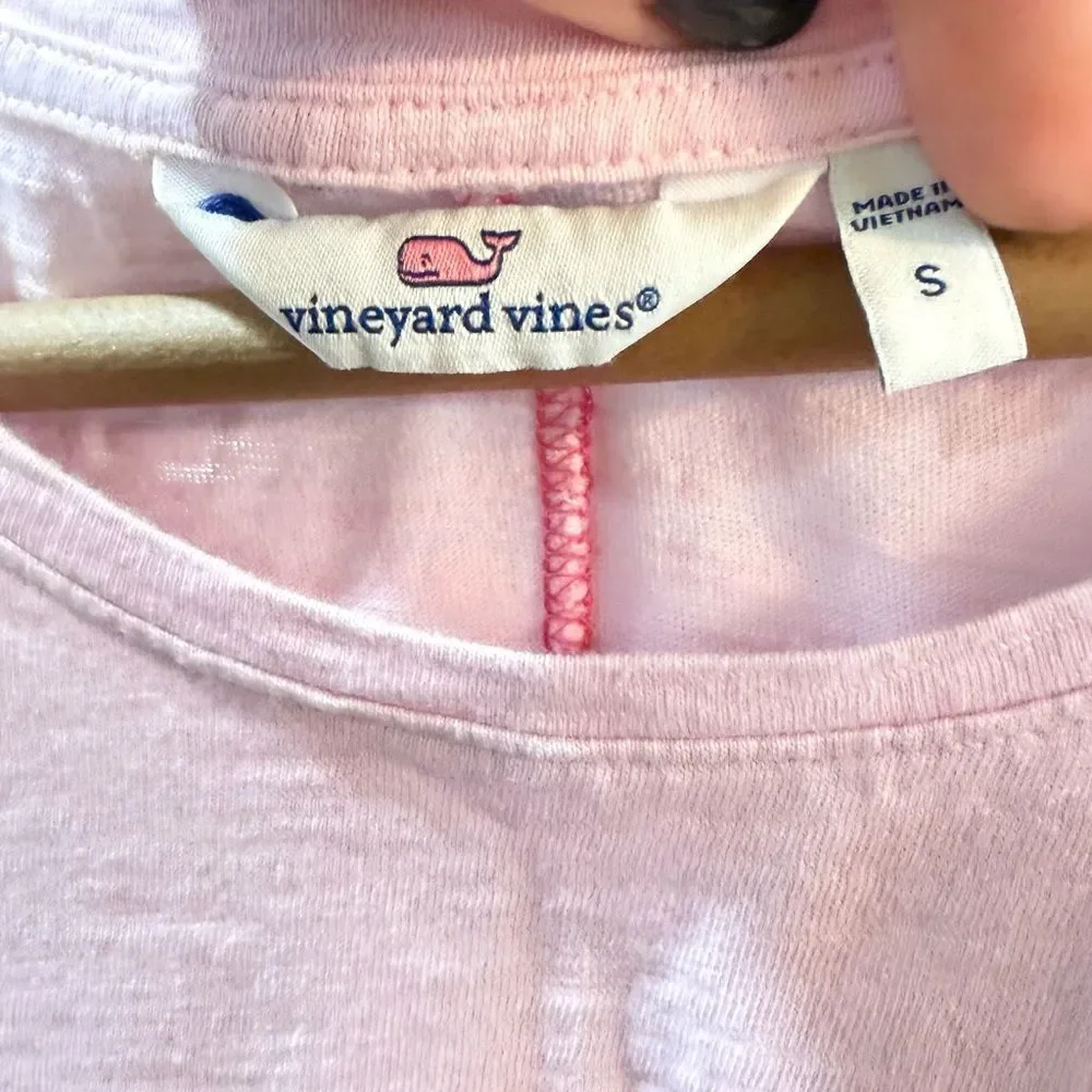 Vineyard Vines Light Pink Teeshirt dress Small